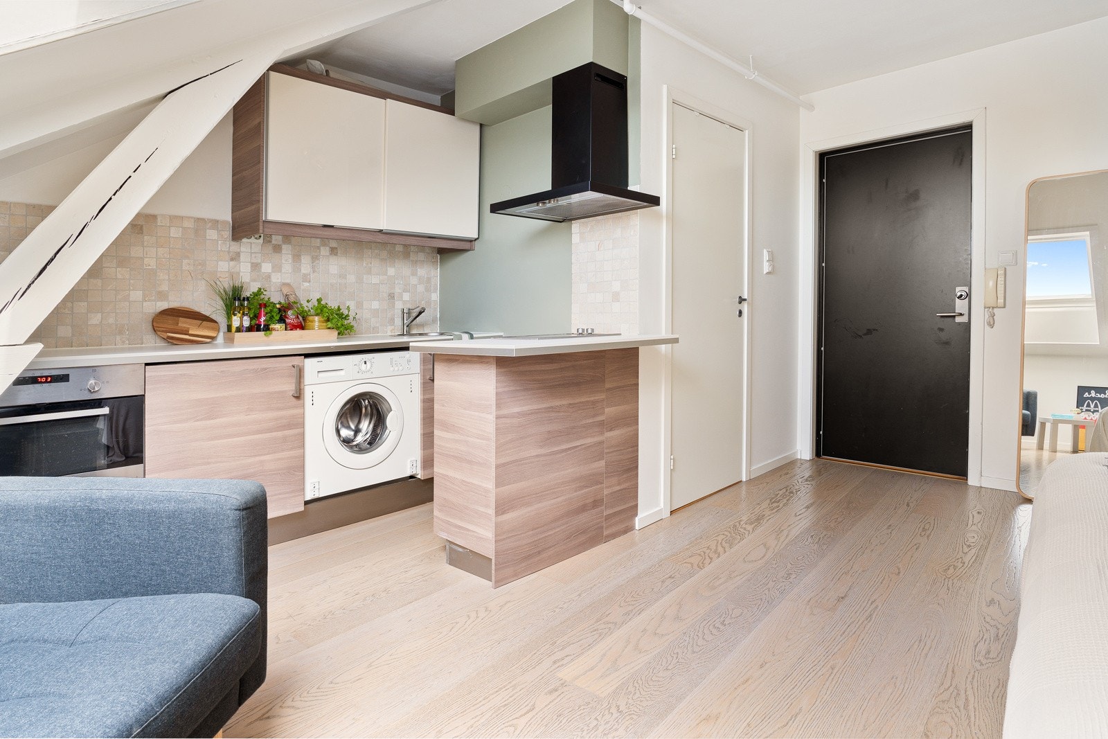 Originale trebjelker Galleribilde