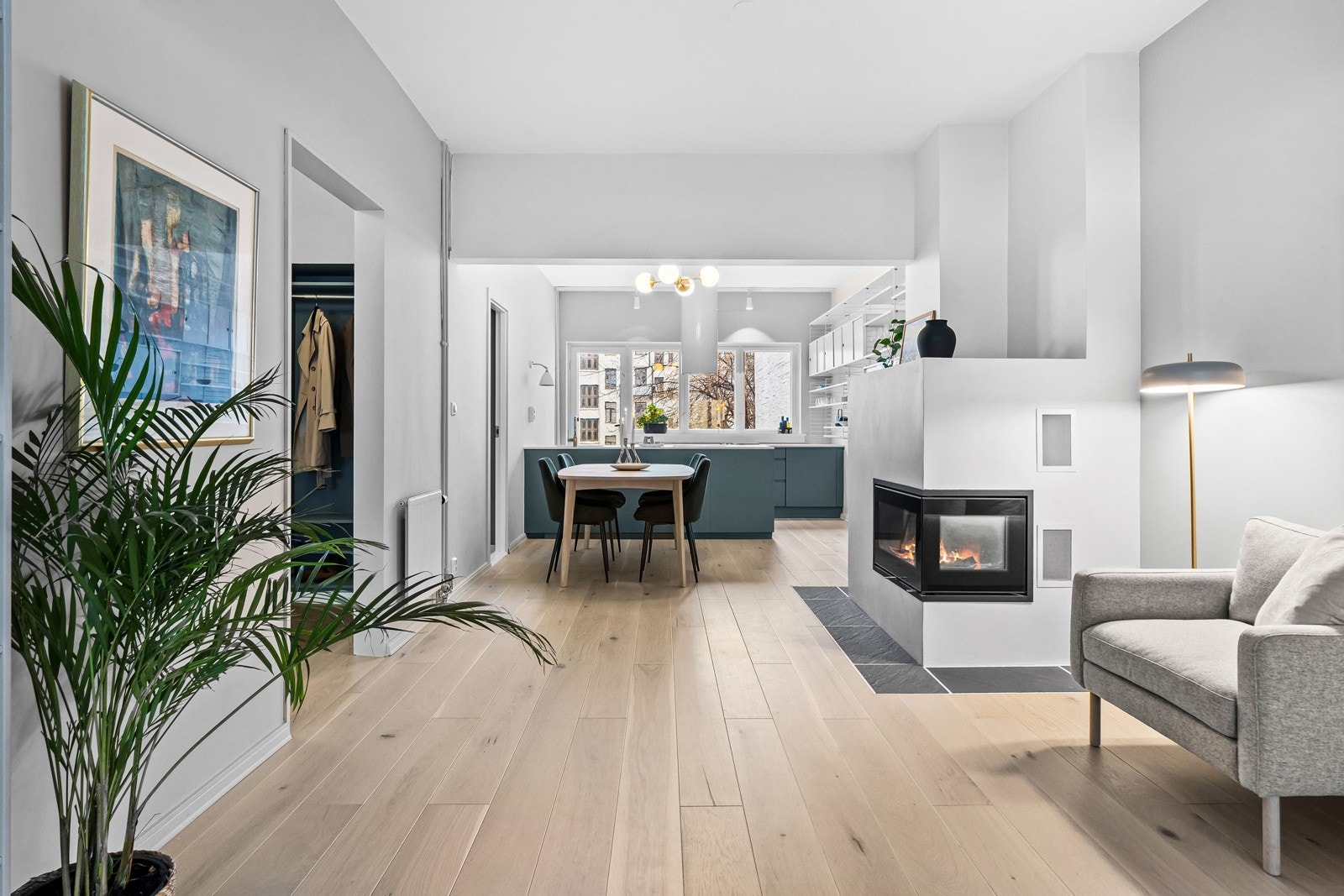 Stuen er innbydende og trivelig. Galleribilde