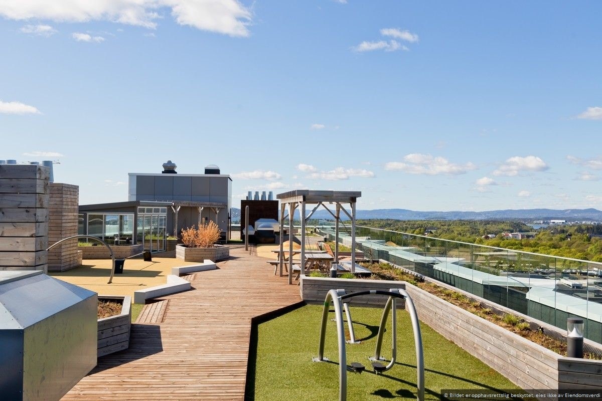 Stor takterrasse Galleribilde