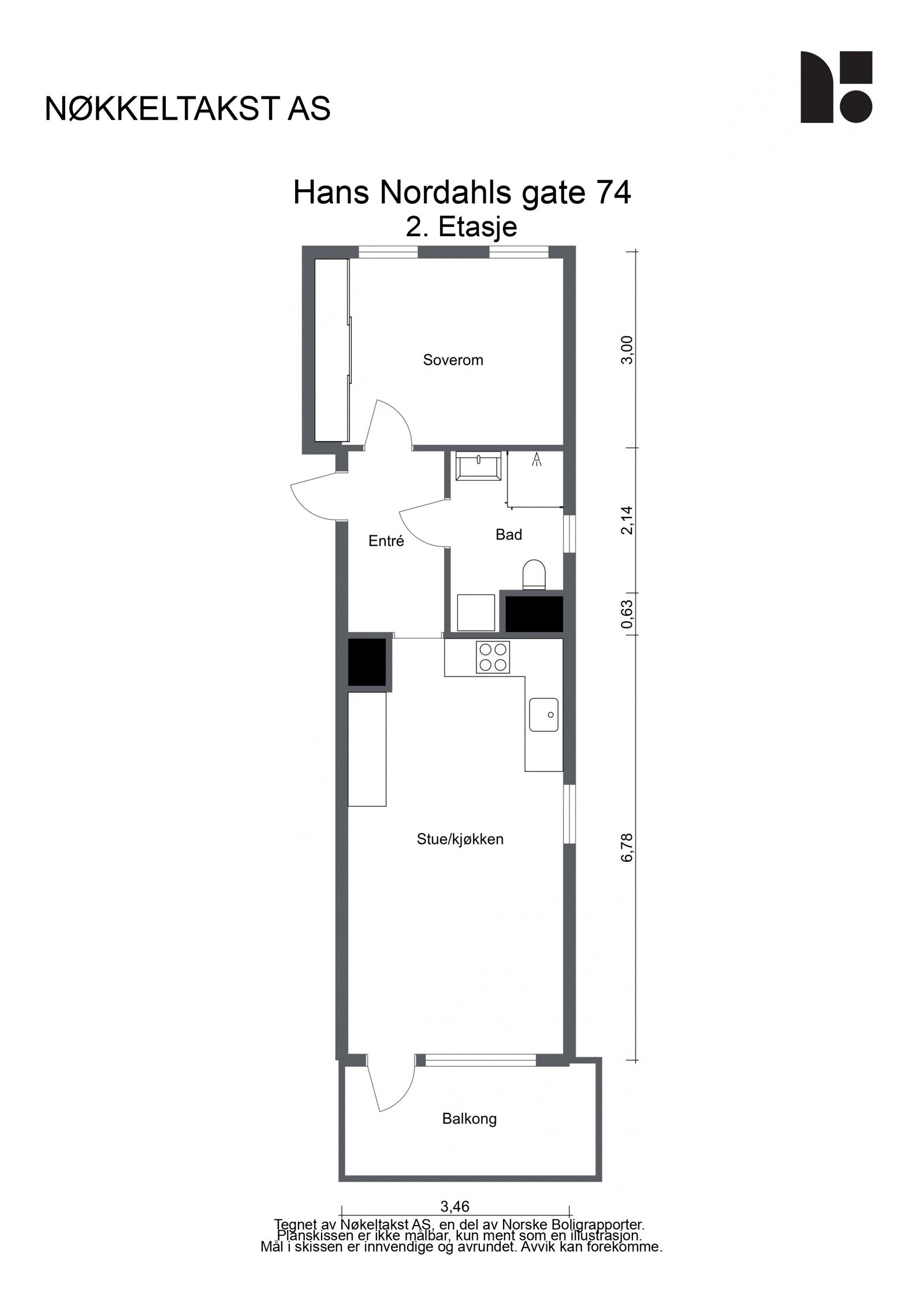 Plantegning Galleribilde