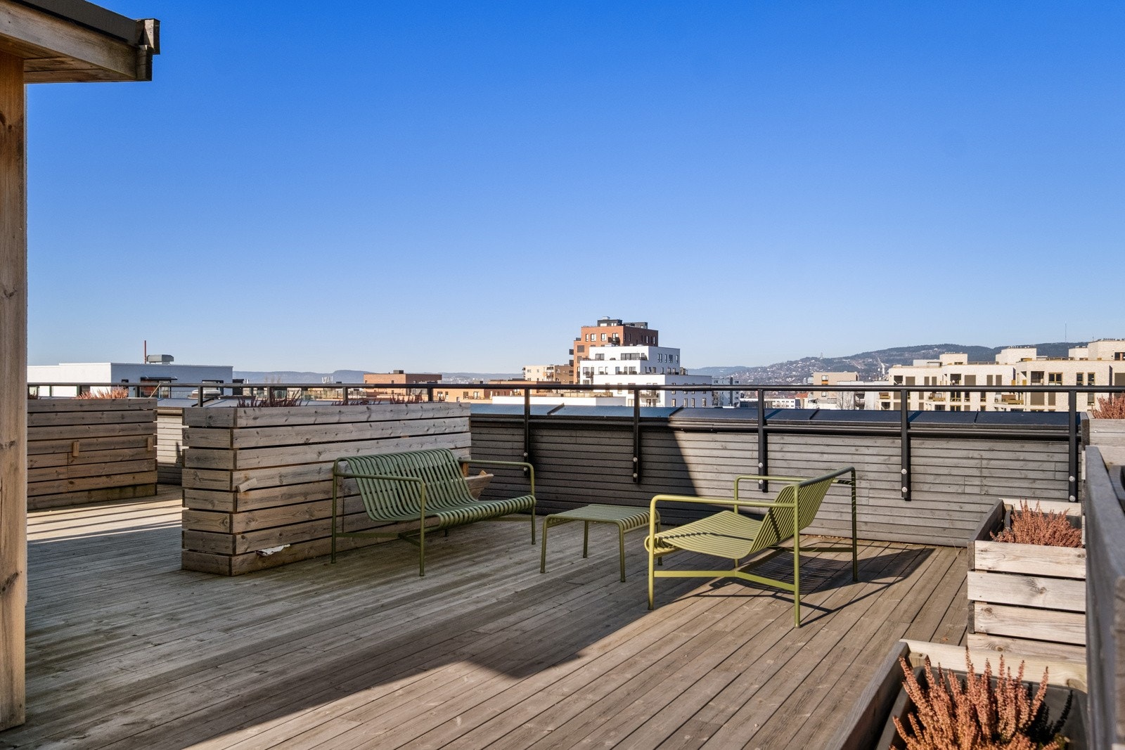 Takterrassen byr på spektakulær utsikt. Galleribilde