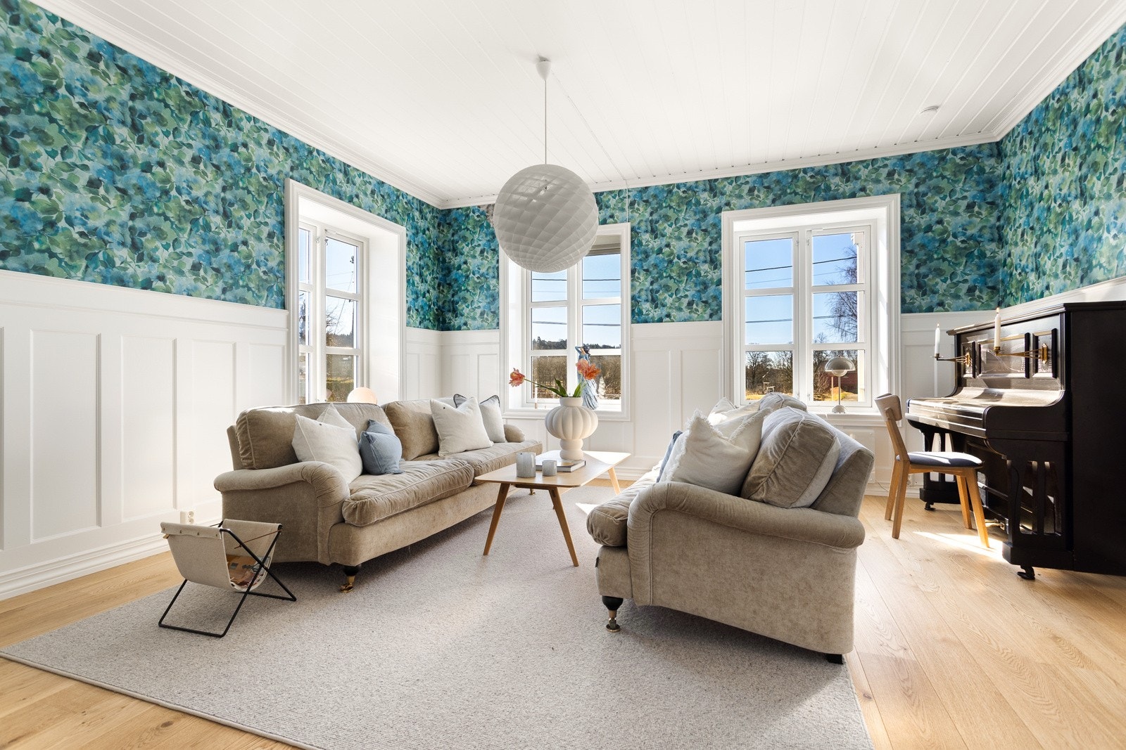 Vinduener i boligens eldre del ble skiftet i 2016. Galleribilde