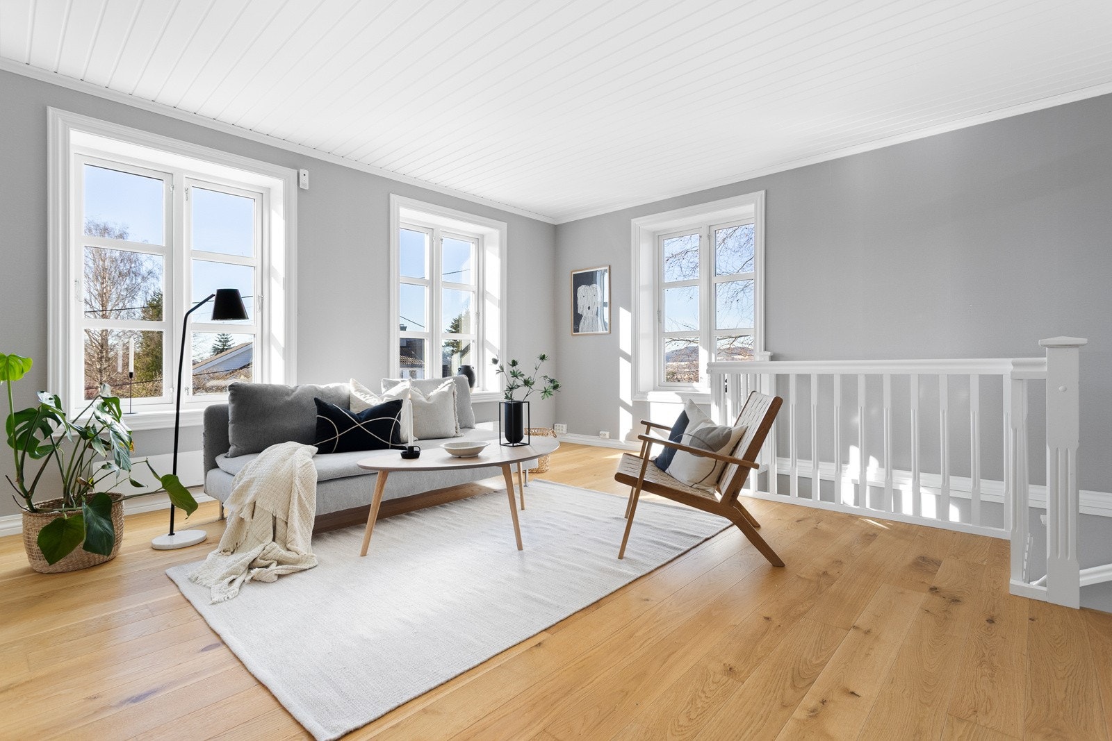 Stor stue i hoveddelens andre etasje. Galleribilde