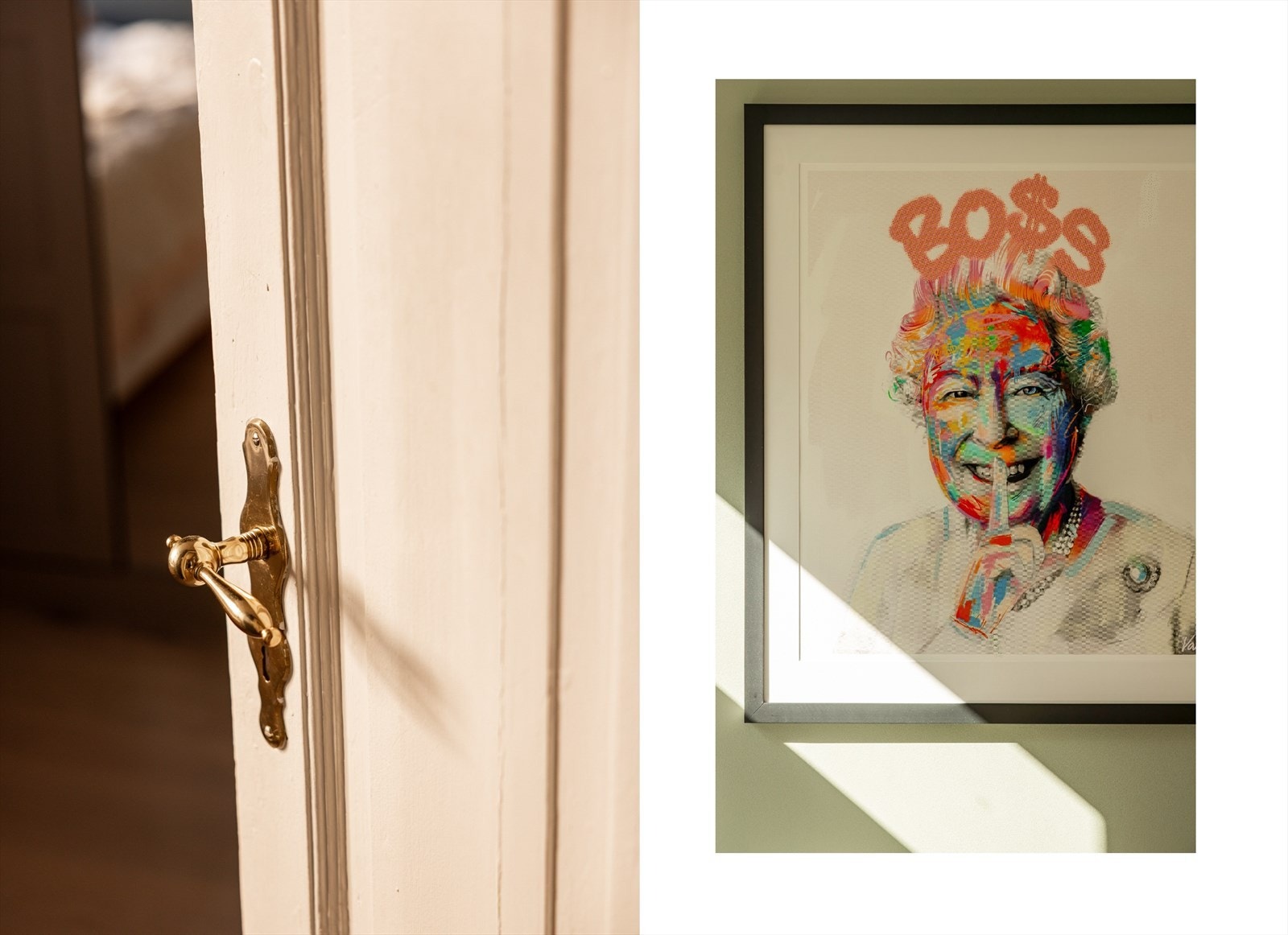 Til og med dørhåndtakene er i klassisk stil. Galleribilde