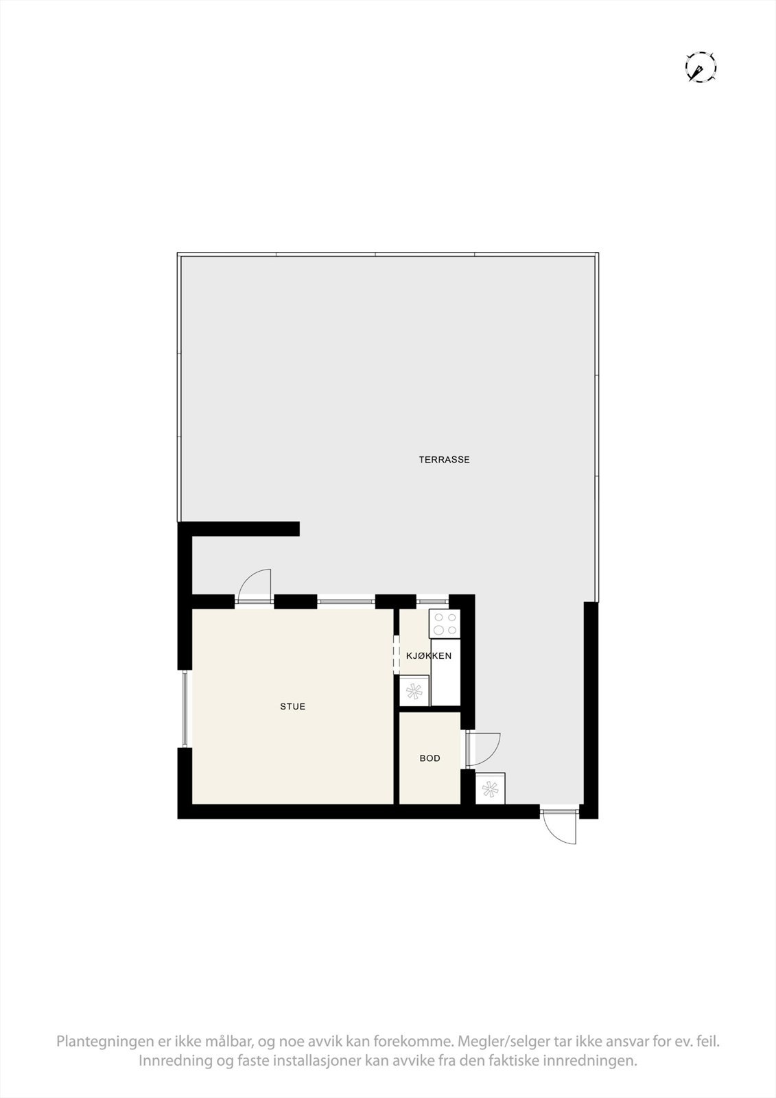 Plantegning anneks Galleribilde