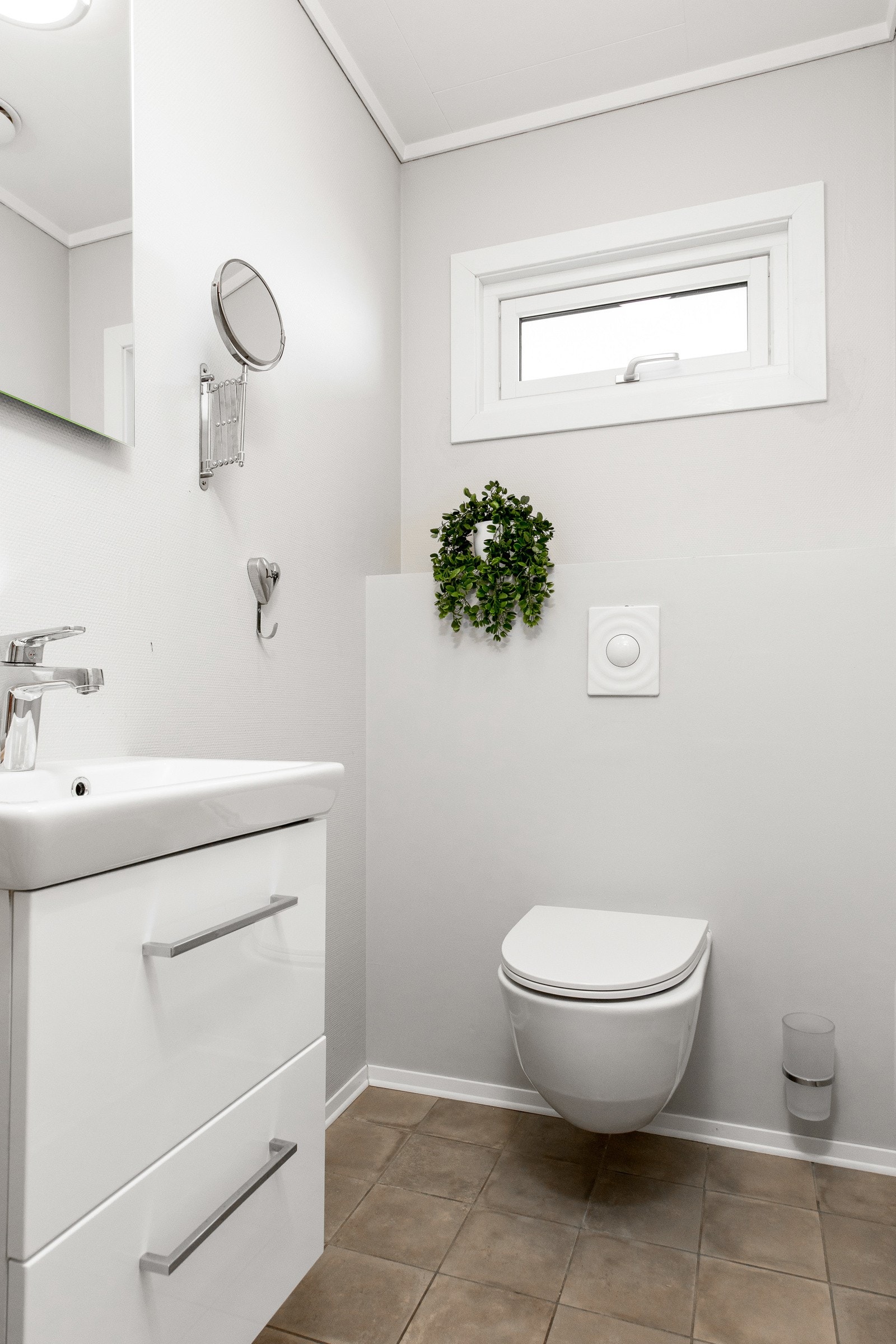 Toalettrom i første etasje ble oppgradert i 2019. Galleribilde