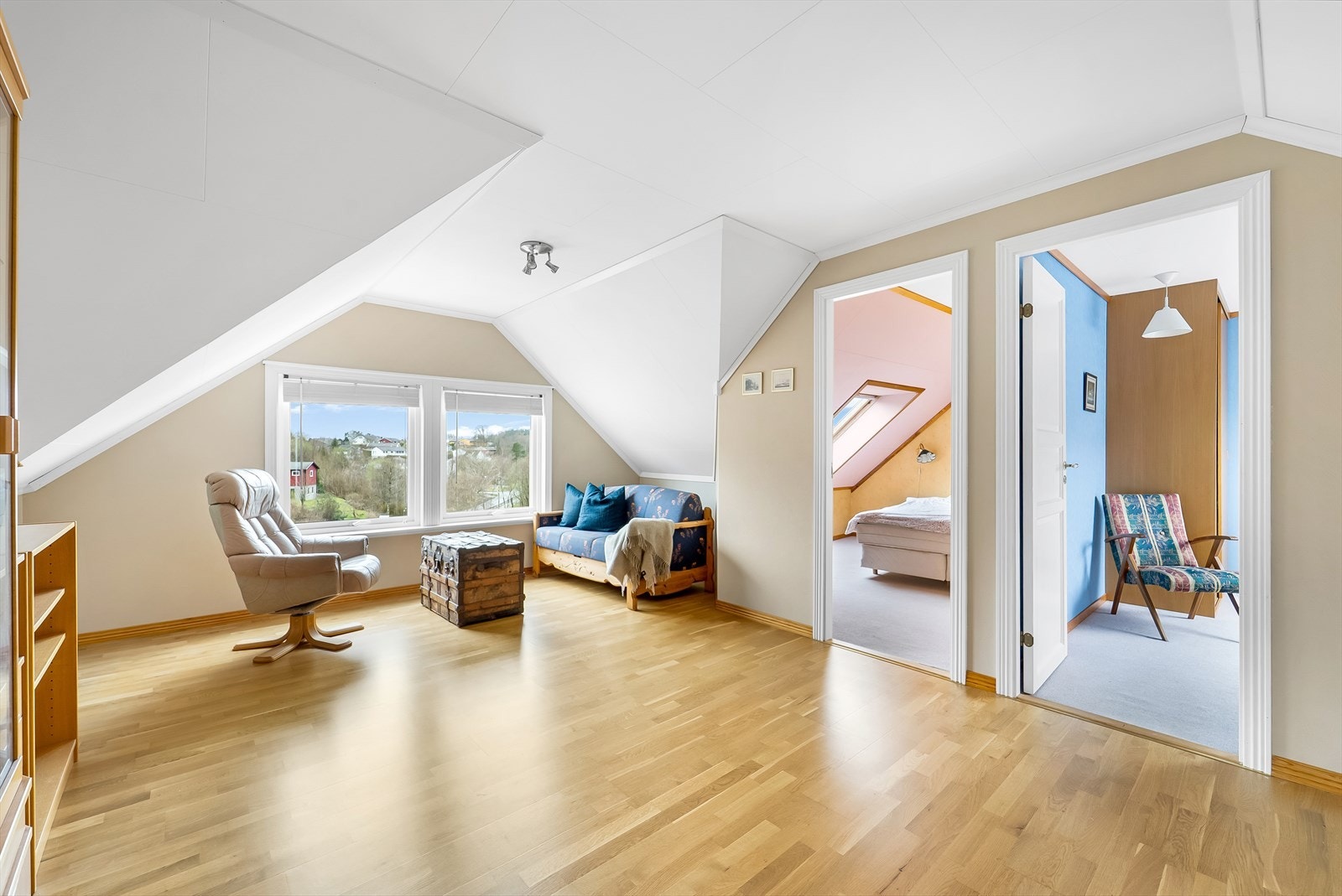 Praktisk loftstue i tilknytning til soverommene. Galleribilde