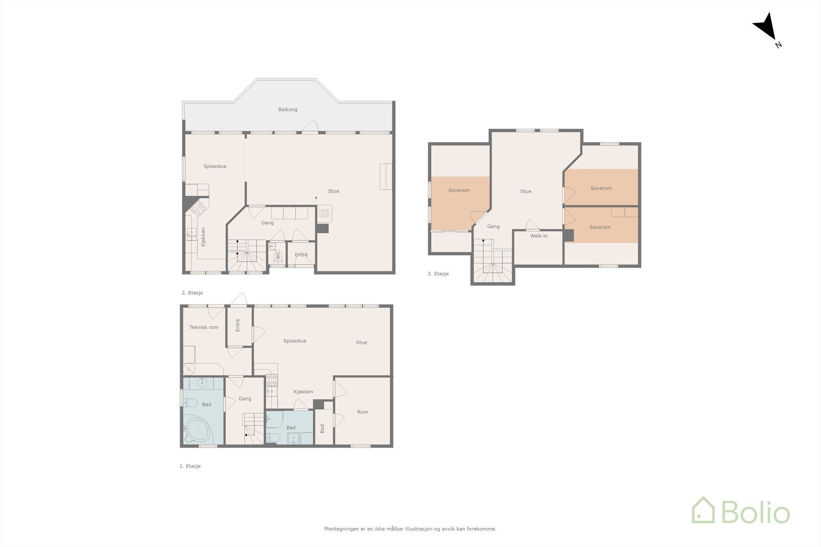 Plantegning Galleribilde