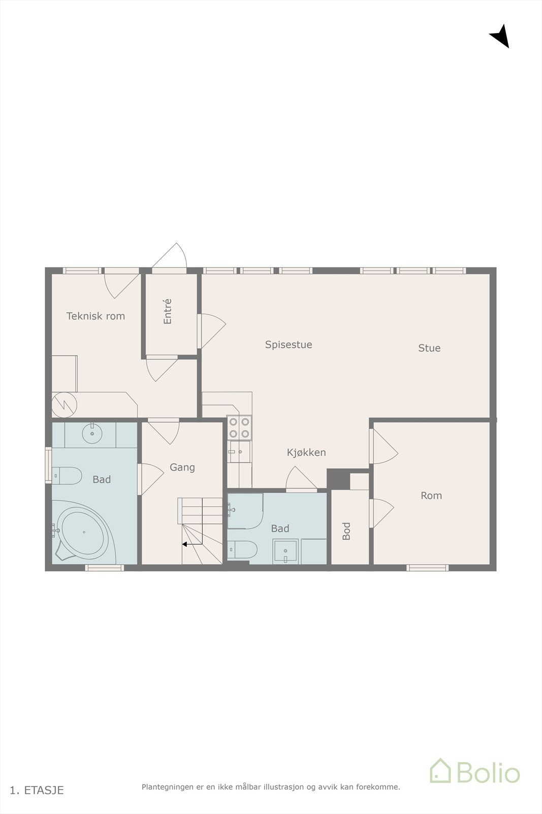 Plantegning Galleribilde