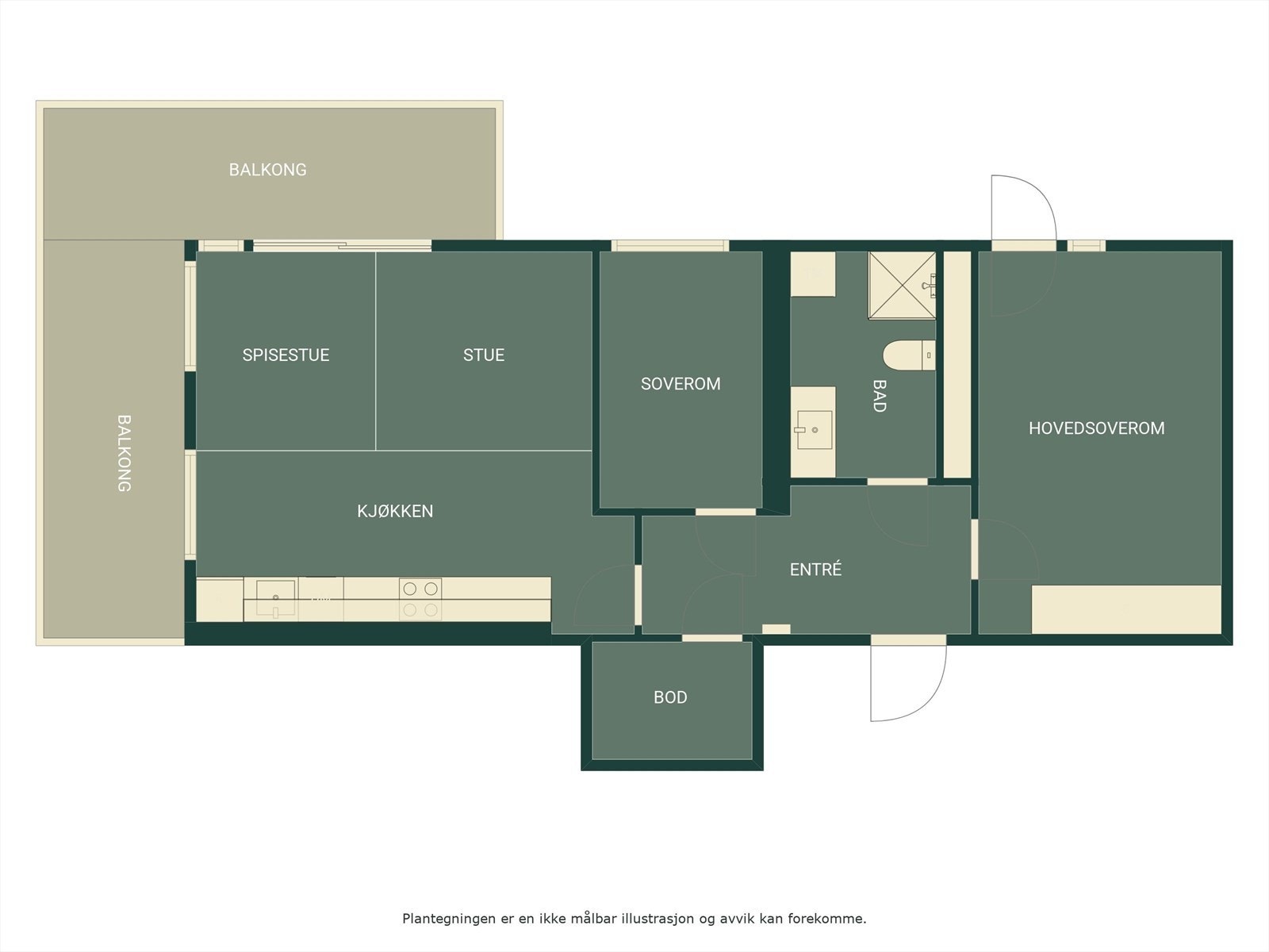 Plantegning Galleribilde