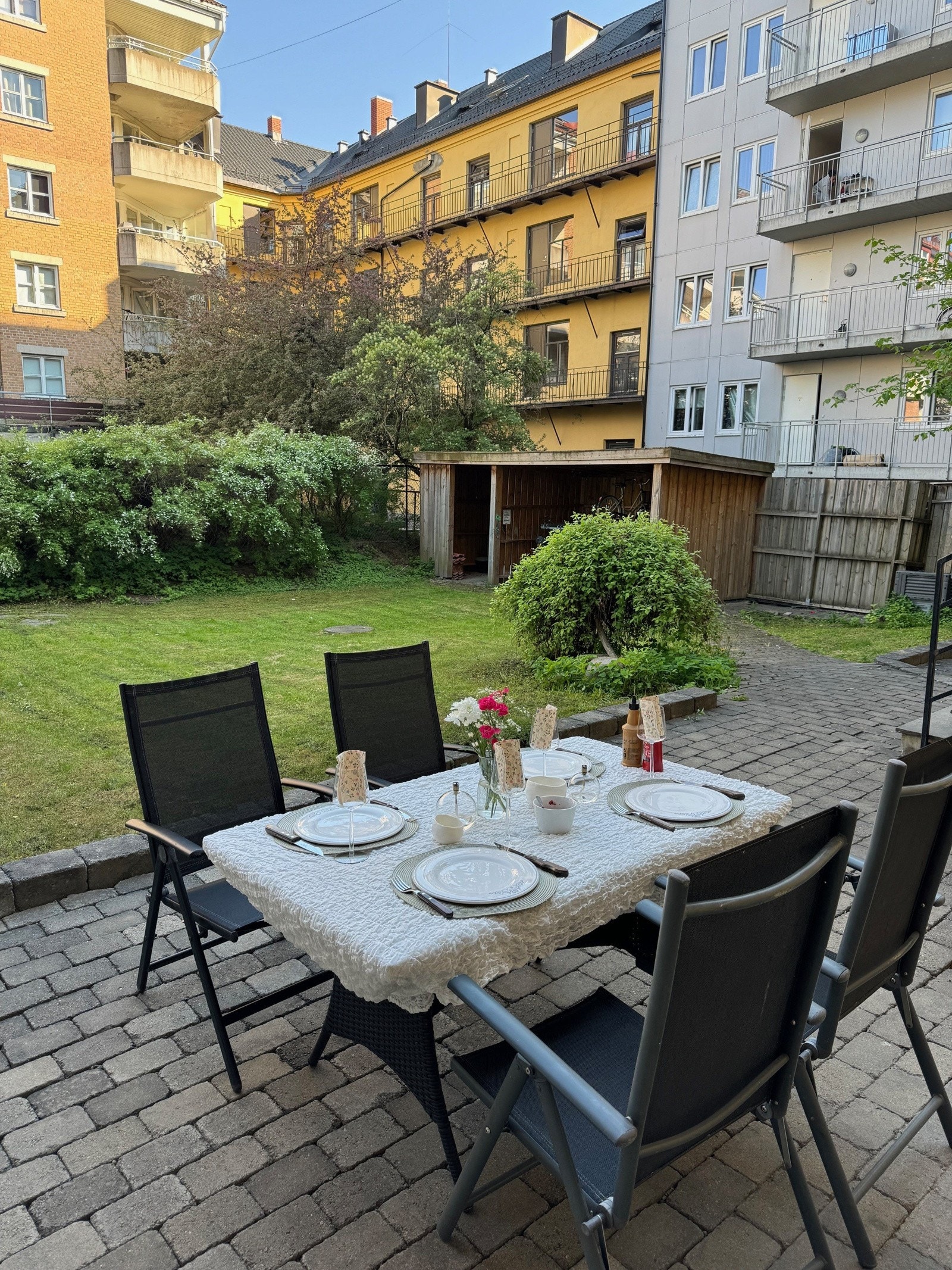 Fellesarealene legger til rette for et godt "uteliv". Galleribilde