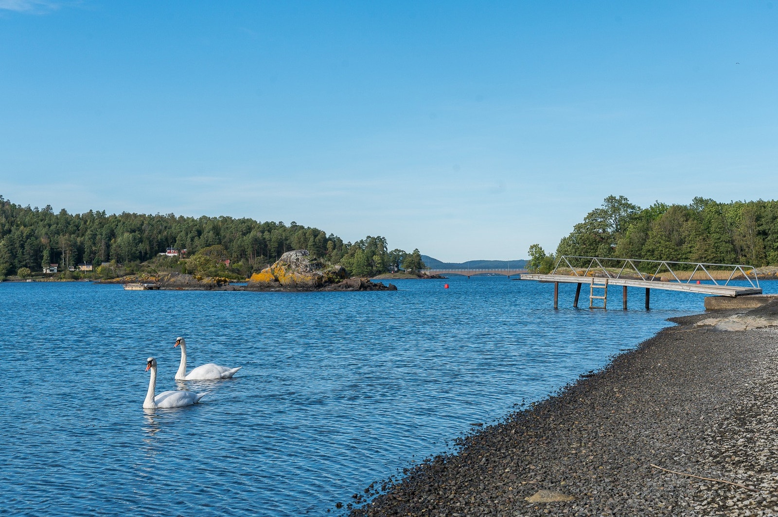 Fin sykkeltur ned til Reverumpa hvor det er badestrand. Galleribilde