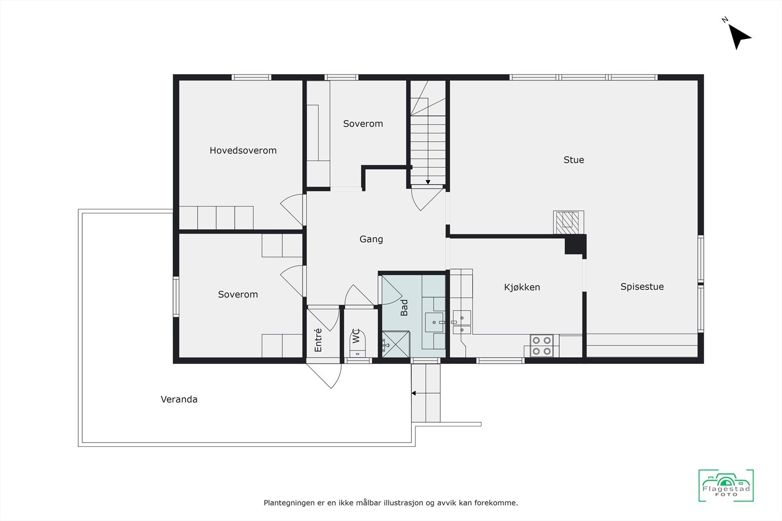 Plantegning hovedetasje Galleribilde