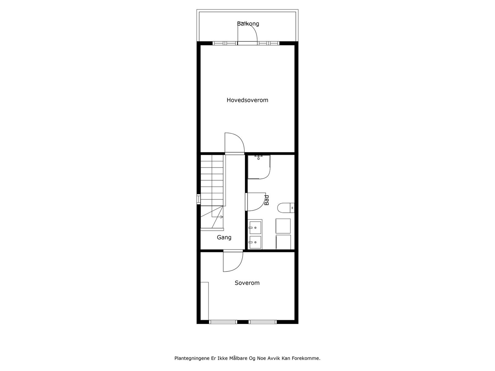 Plantegning loftsetasje. Galleribilde