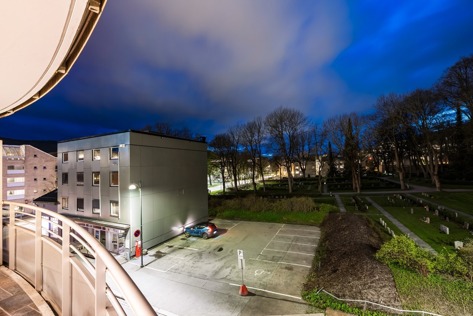 Utsikt fra balkongen Galleribilde