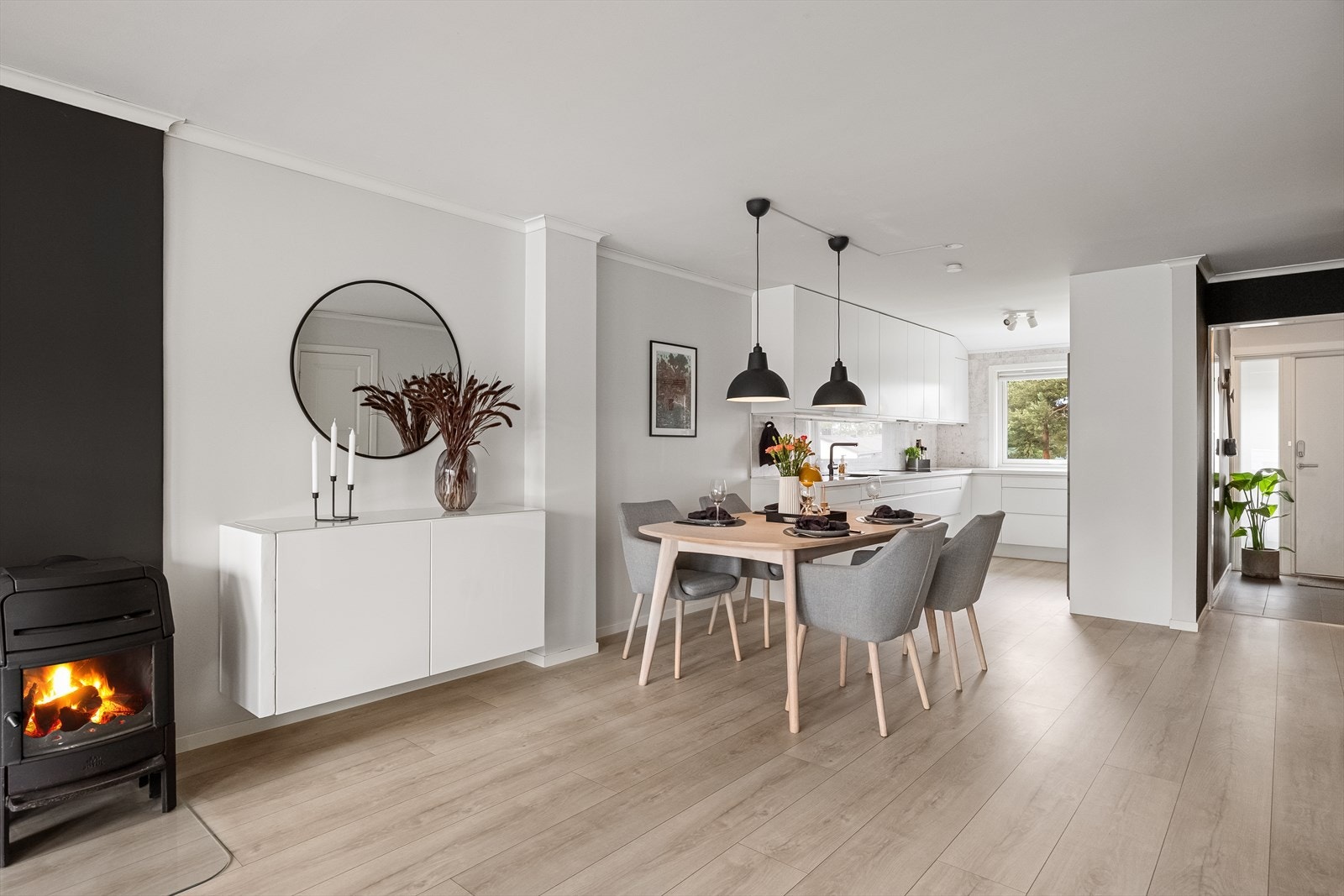 Lys og moderne stue Galleribilde