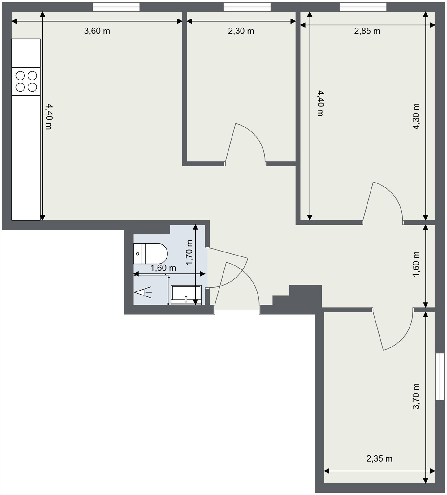 Plantegning Galleribilde