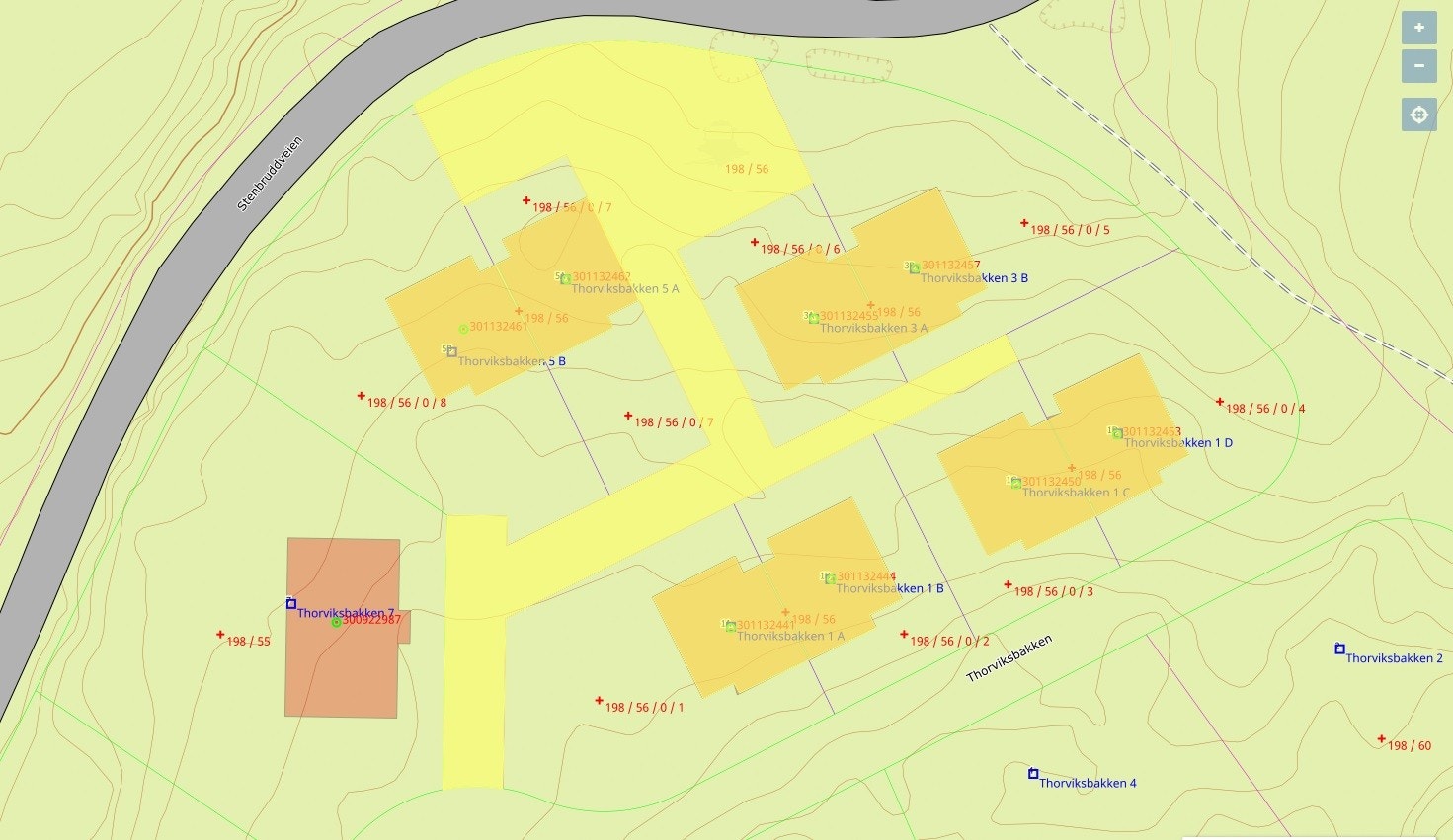 Fellesareal på 1510 kvm, felles for alle de 8 boligseksjonene Galleribilde