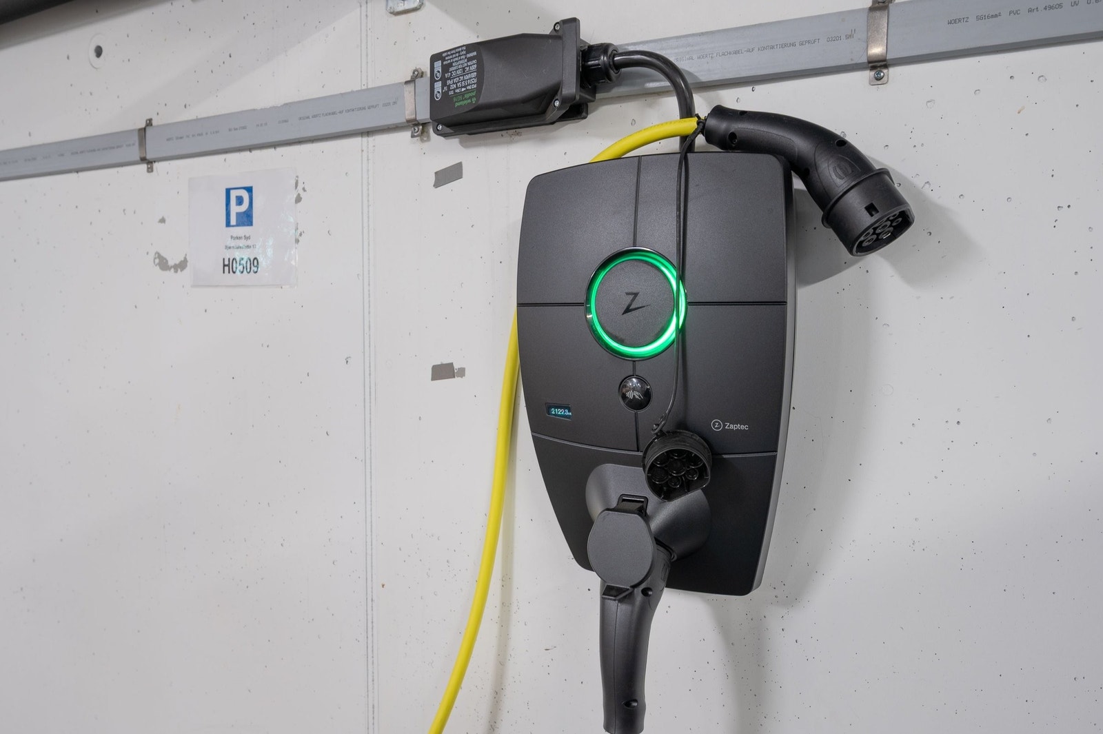 EL-lader av typen Zaptec. Galleribilde