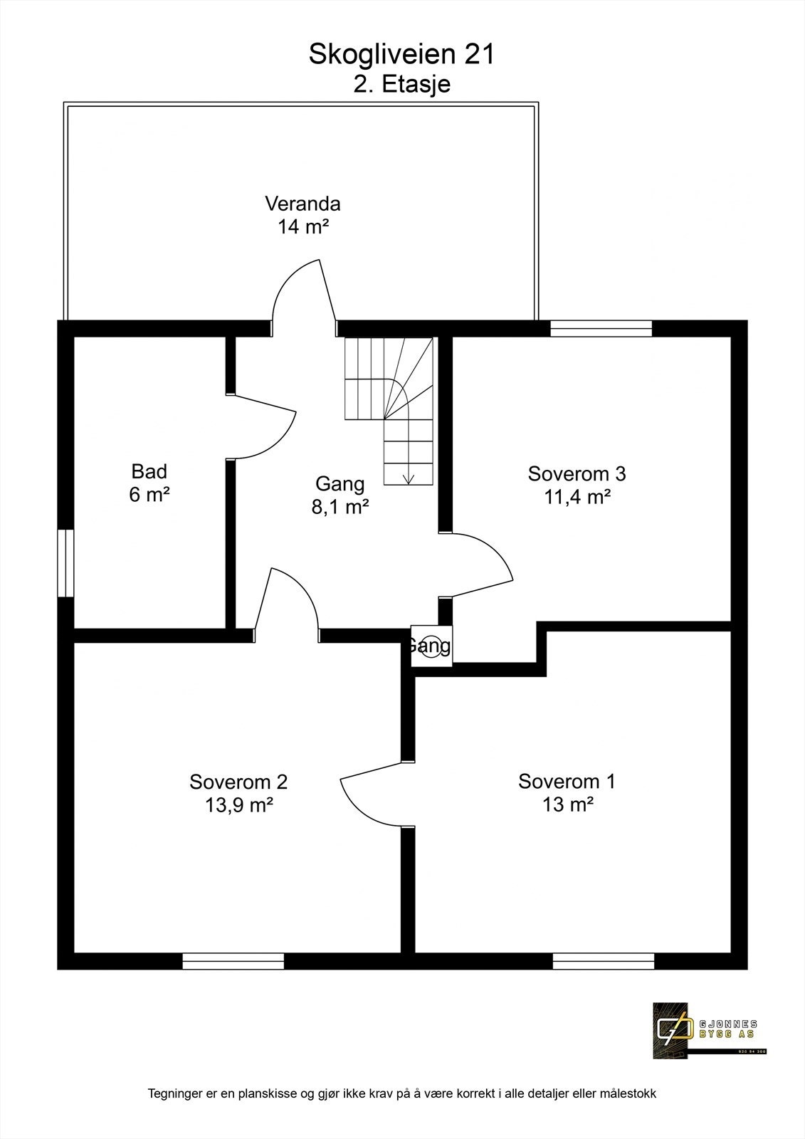 Skogliveien 21 - 2. Etasje - 2D Floor Plan.jpg Galleribilde