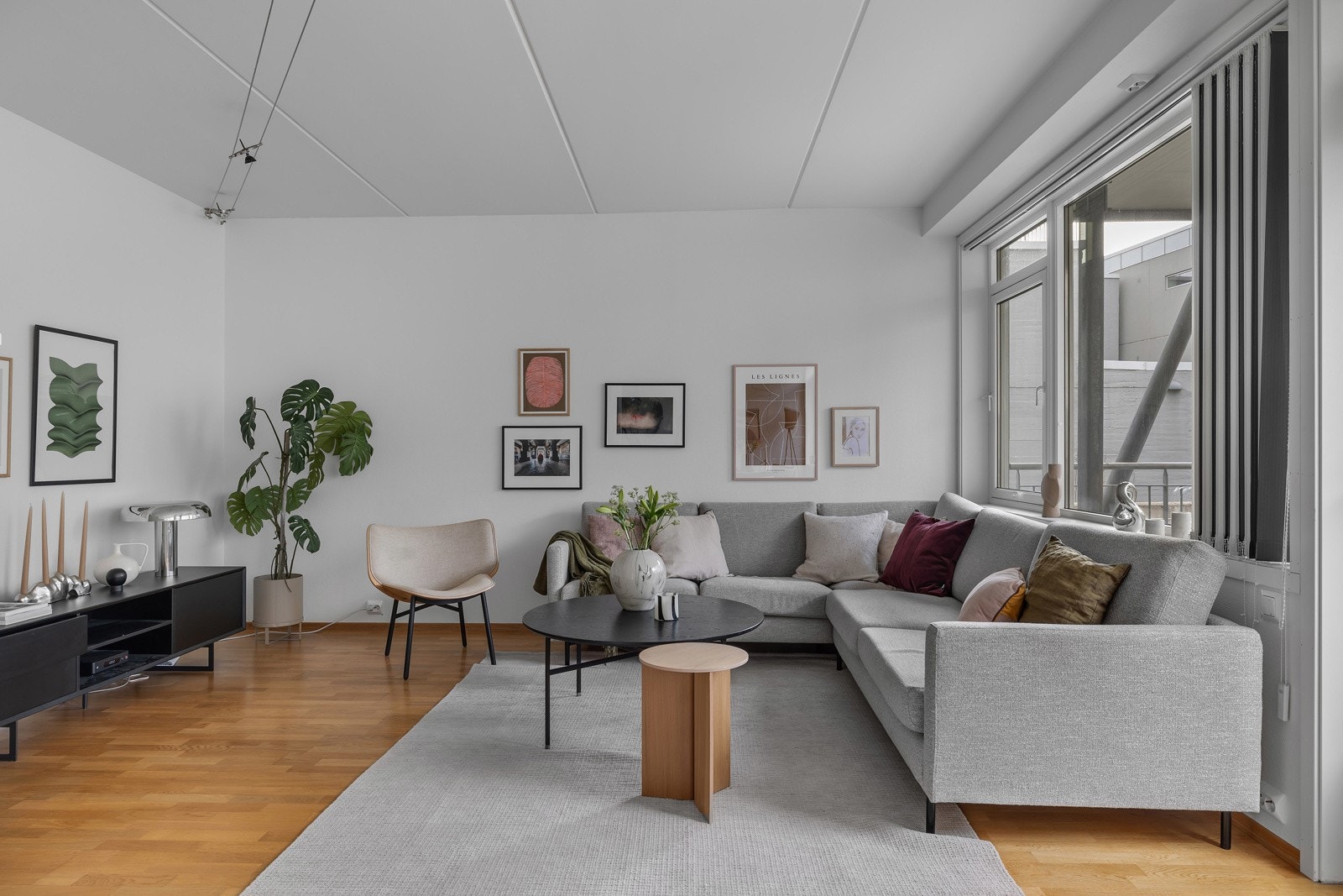 Parkett på gulv. Galleribilde