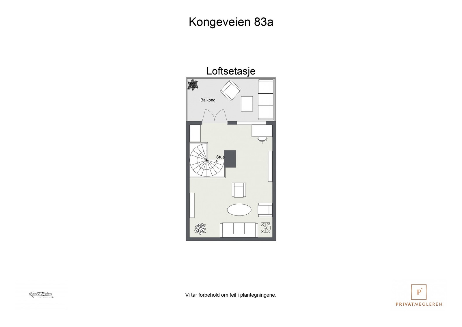 Plantegning 3. etasje Galleribilde