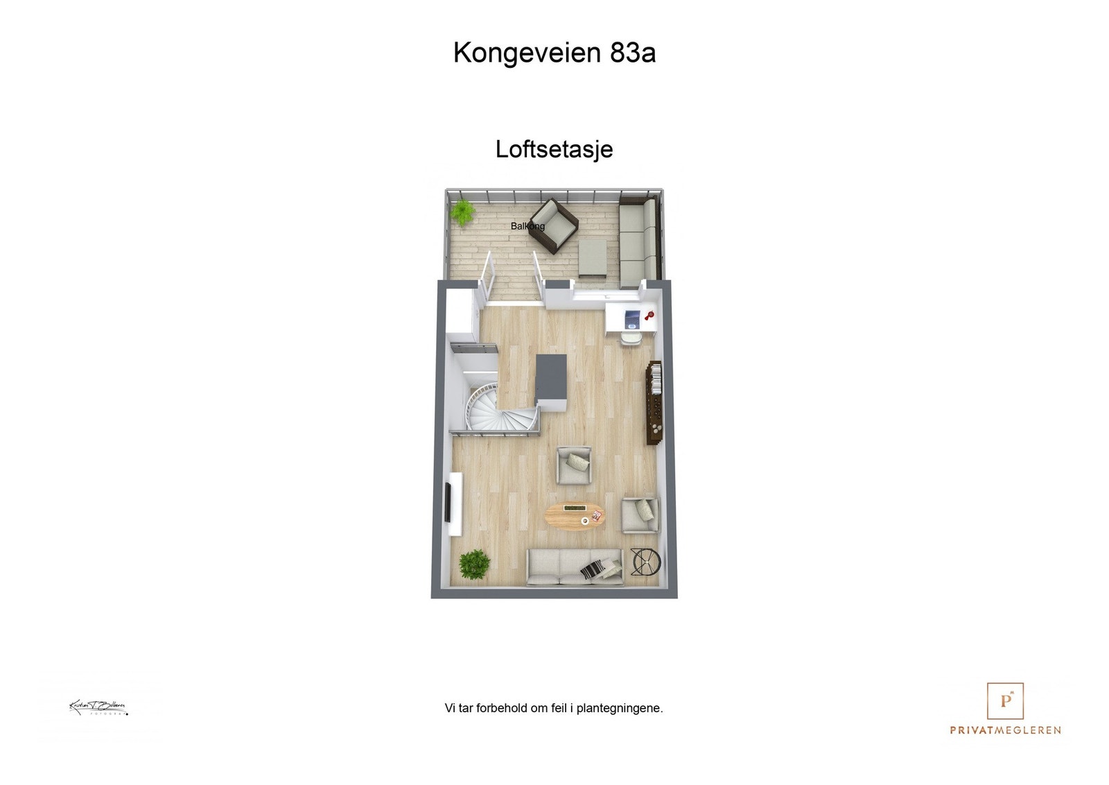 Plantegning 3. etasje Galleribilde