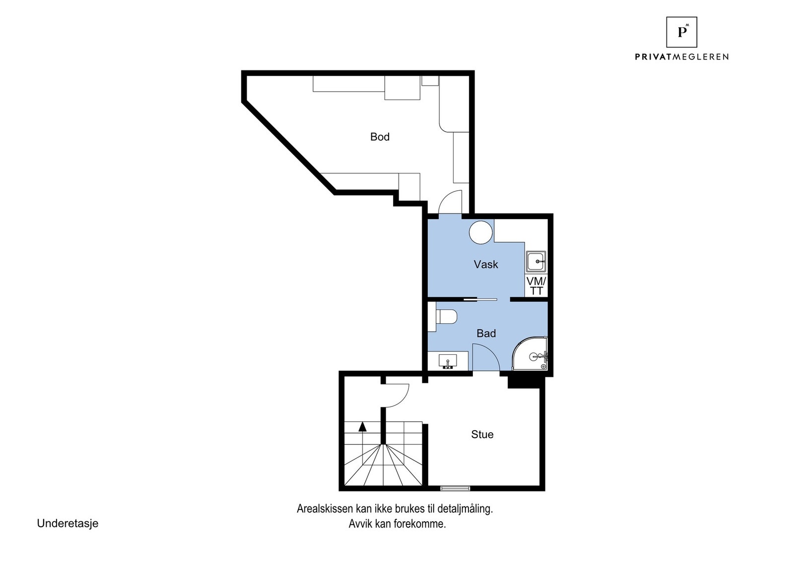 Plantegning underetasje hoveddel Galleribilde