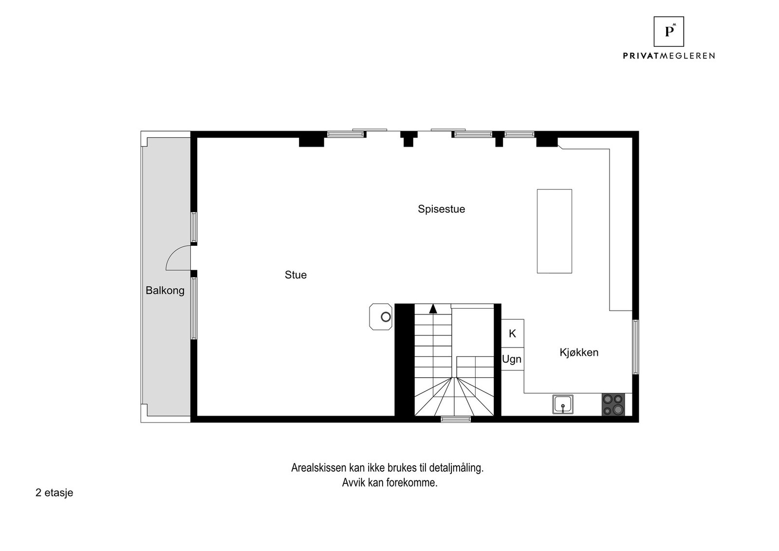 Plantegning 1. etasje Galleribilde