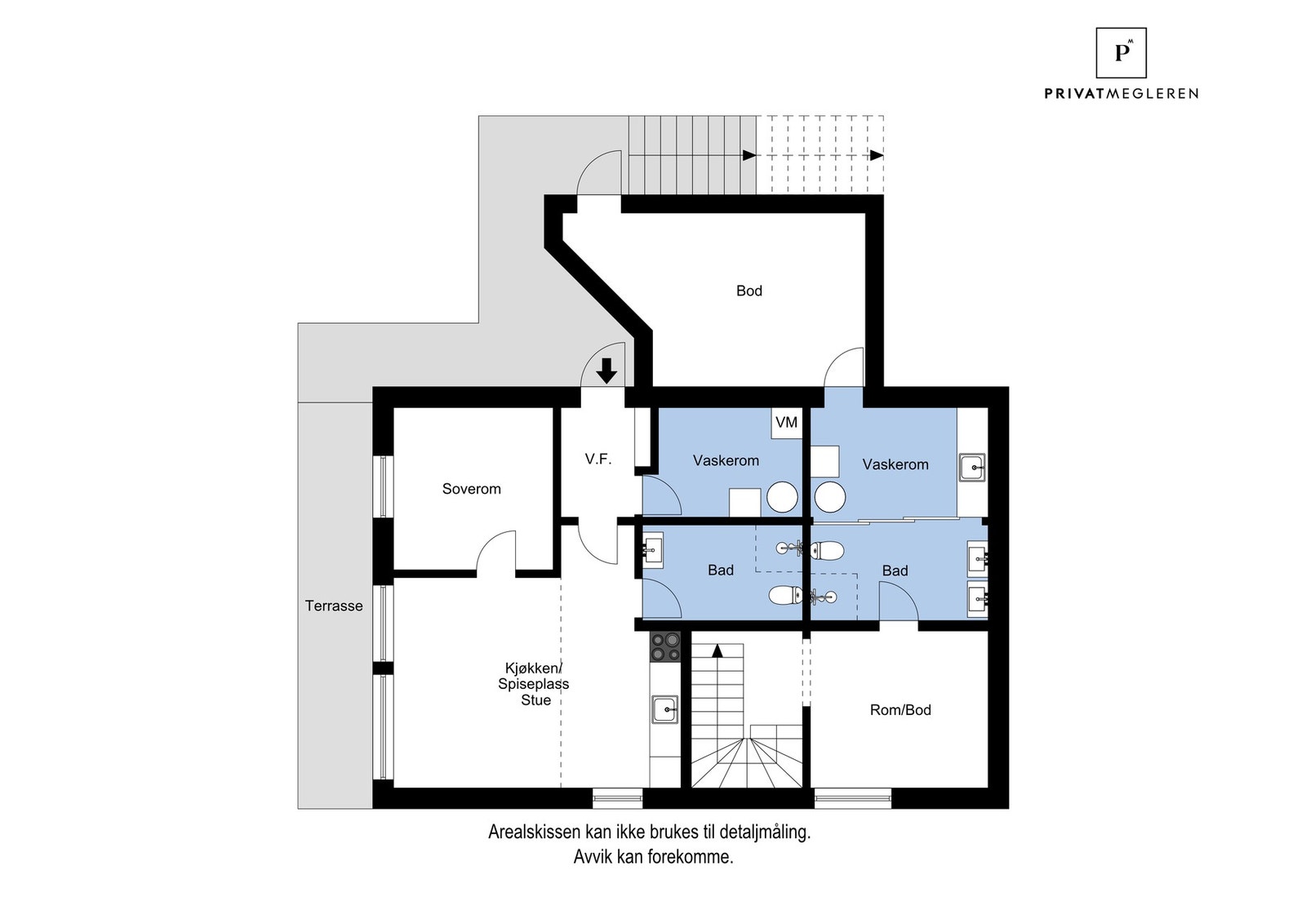 Plantegning underetasje Galleribilde