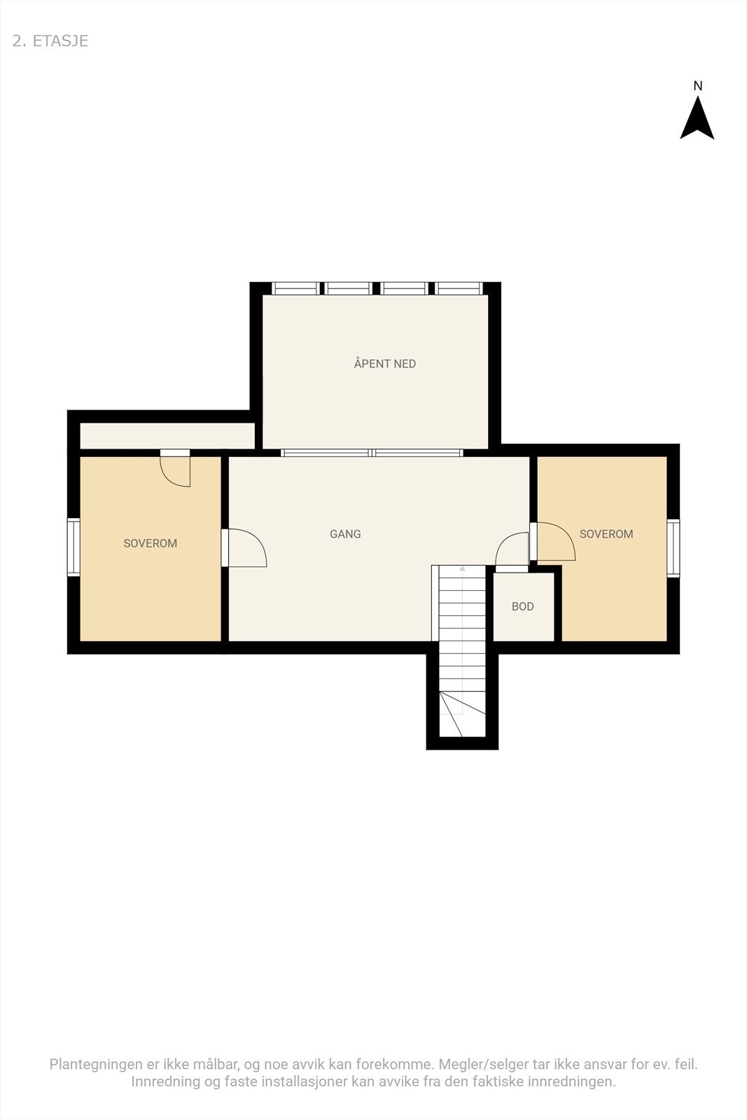 Plantegning 2.etg Galleribilde
