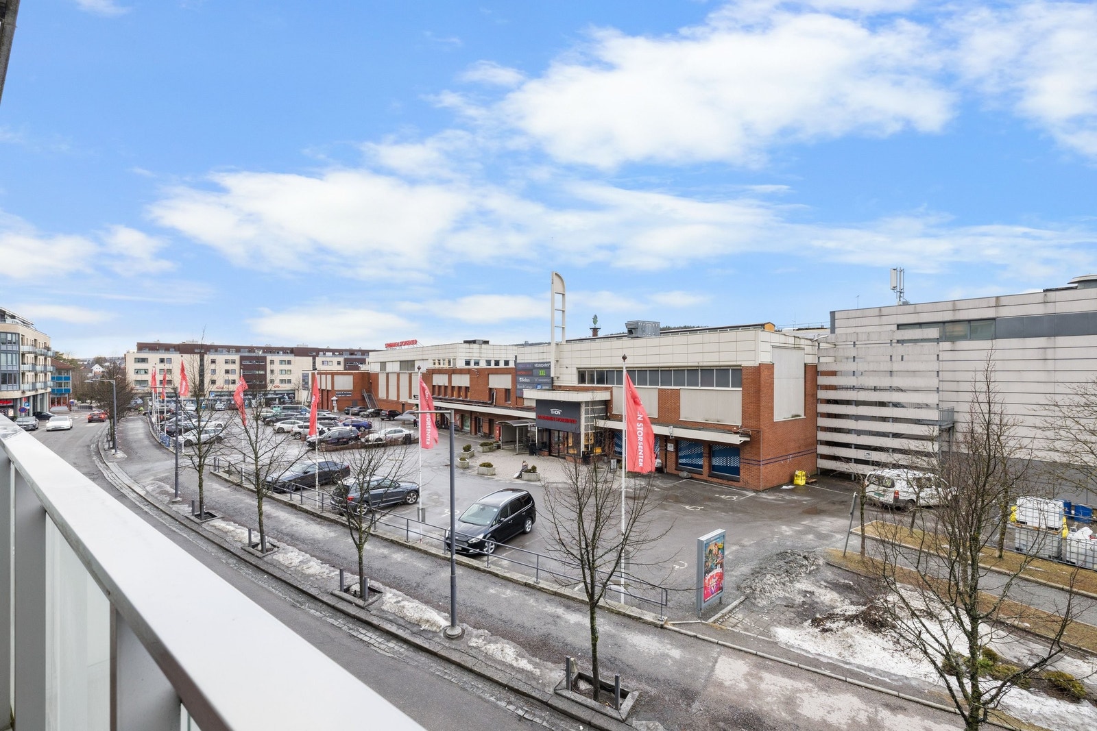 Trivelig utsyn fra balkongen Galleribilde