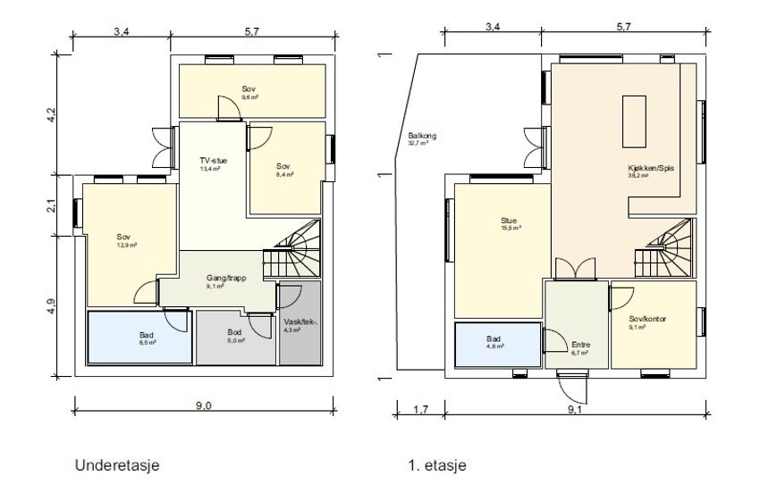 Plantegning Galleribilde