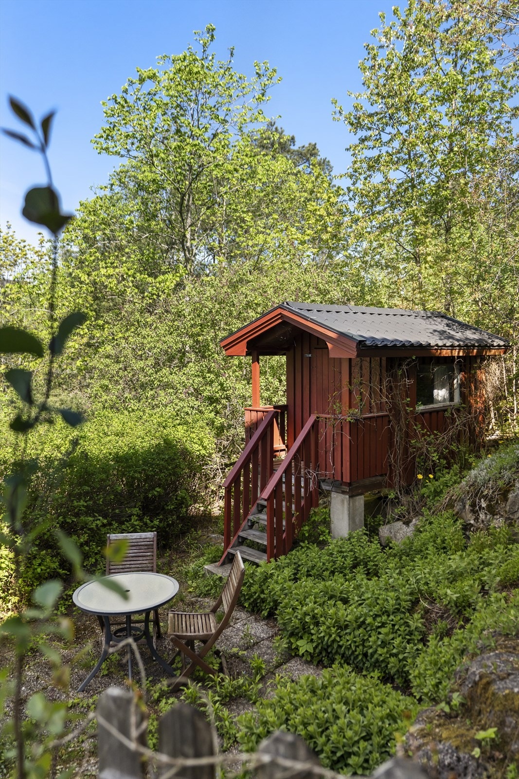 Hygge i hagen Galleribilde