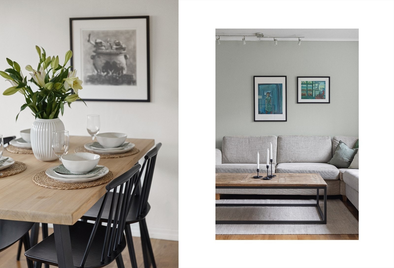 Muligheter for ildsted i stue. Galleribilde