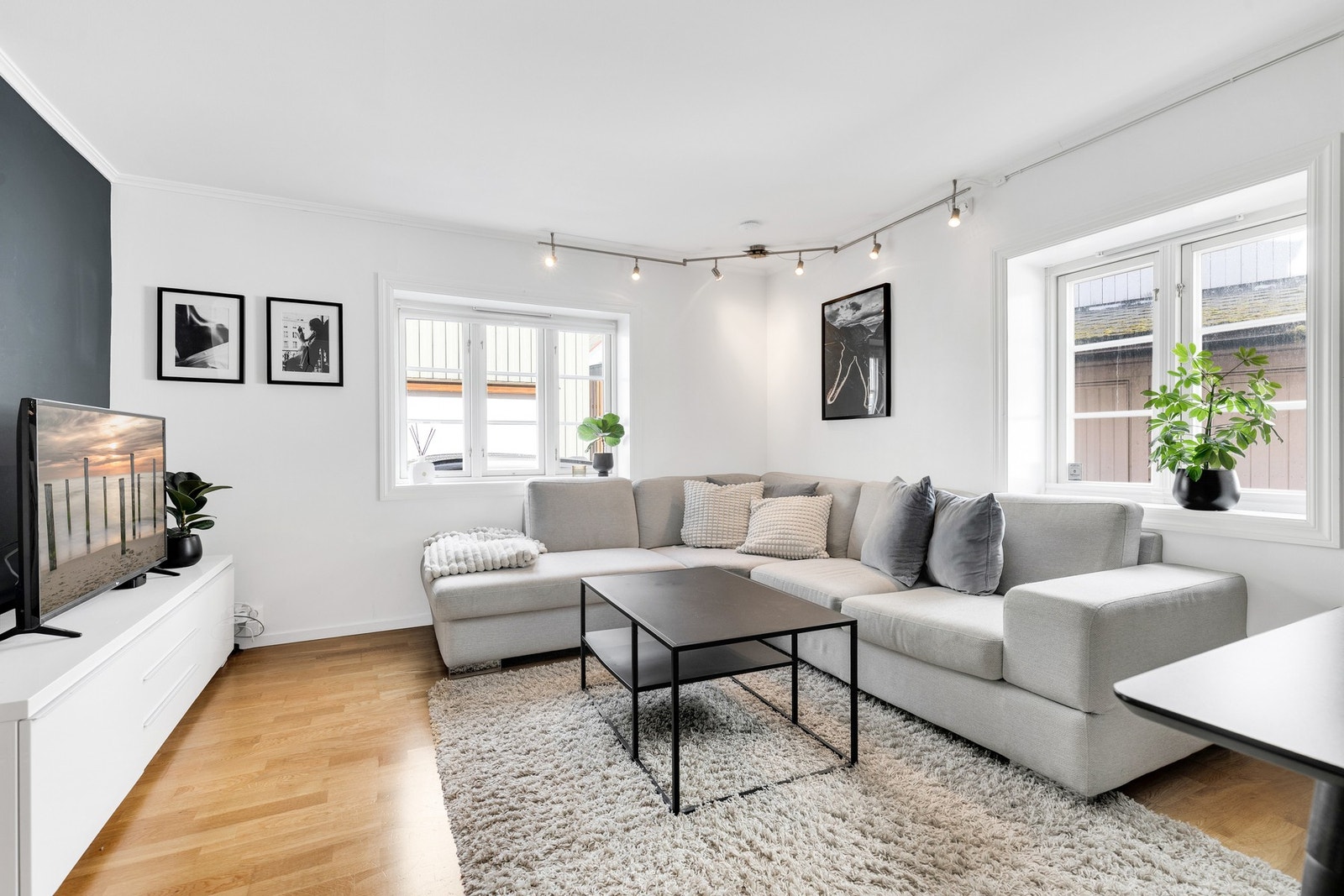 Store vindusflater gir godt med lysinnslipp. Galleribilde