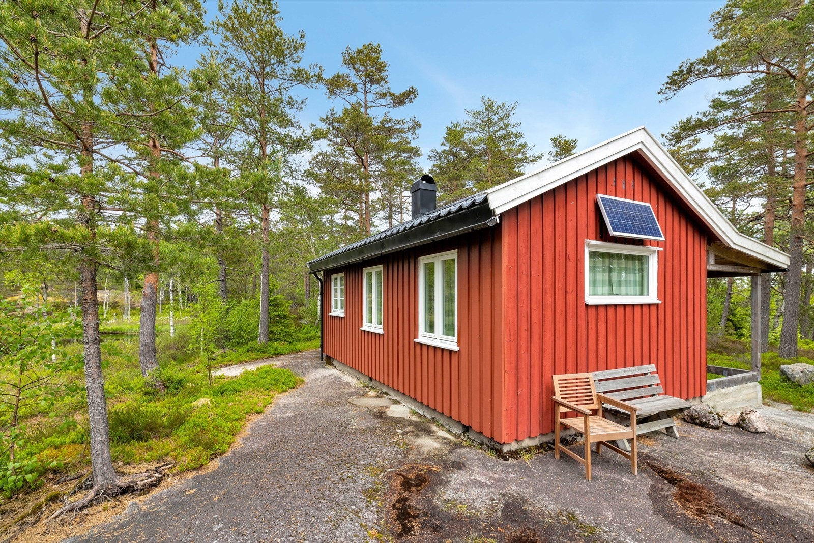 Tomtestørrelse: ca 900 kvm. Fiktive grenser. Galleribilde