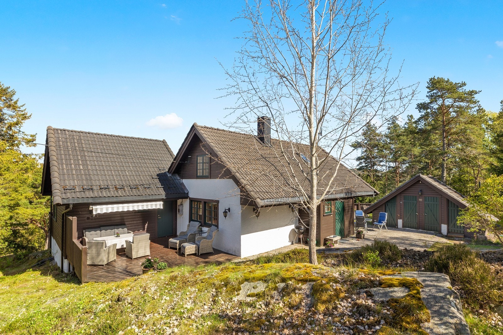 Fine uteplasser. Galleribilde