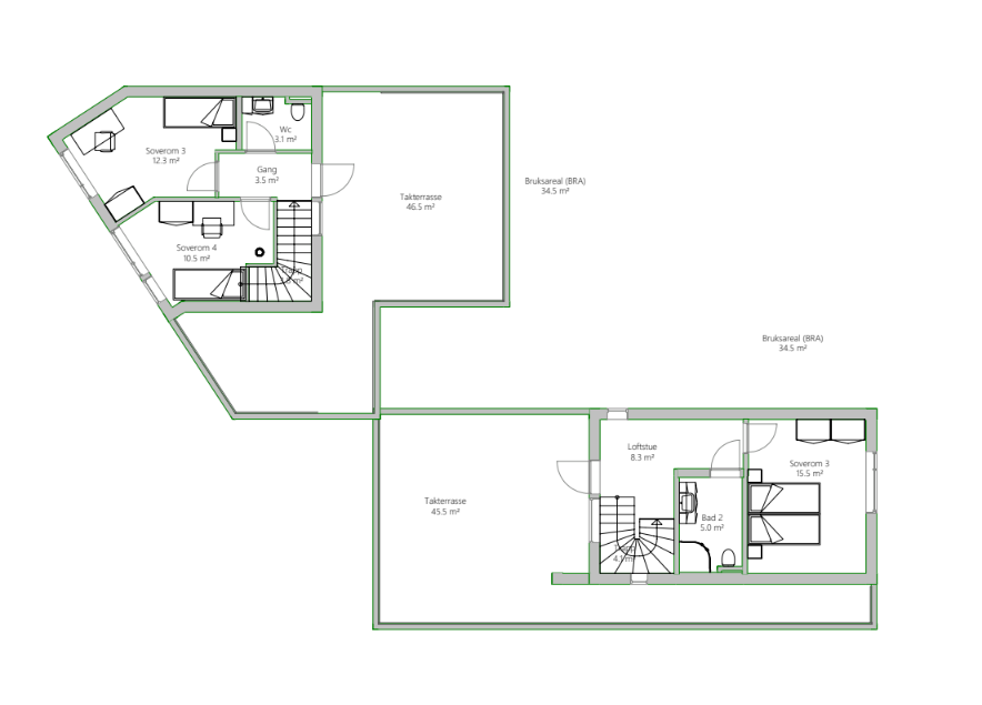 Plantegning Galleribilde