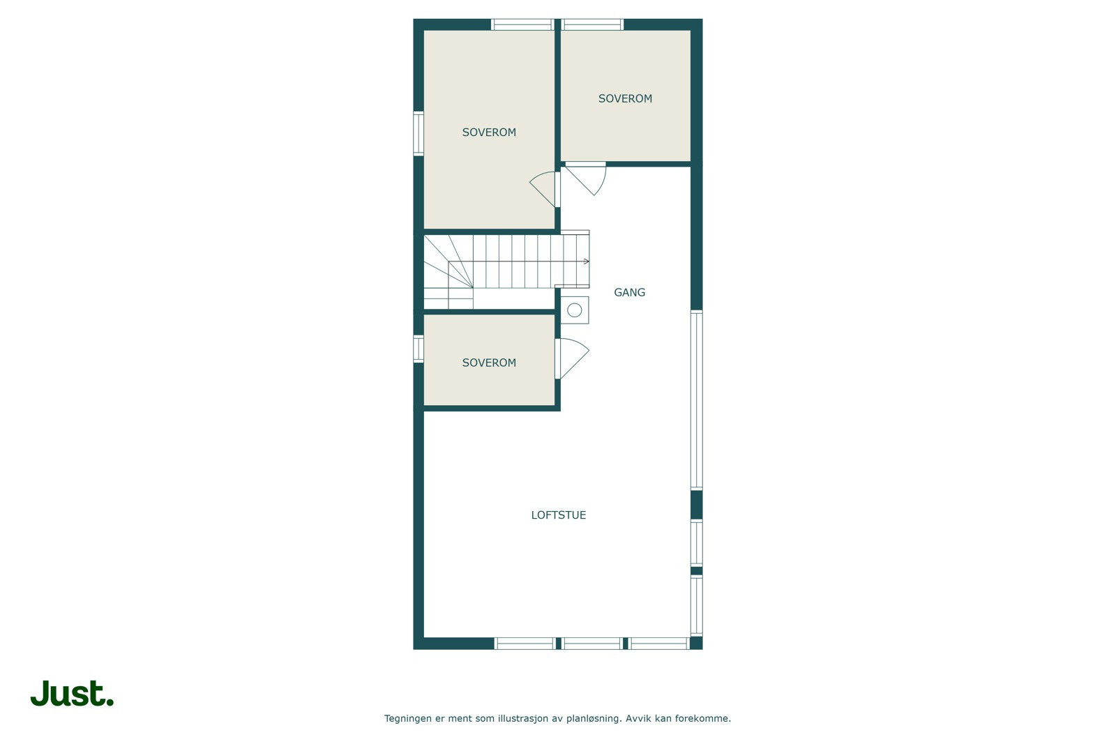 Planskisse loftsetasje.