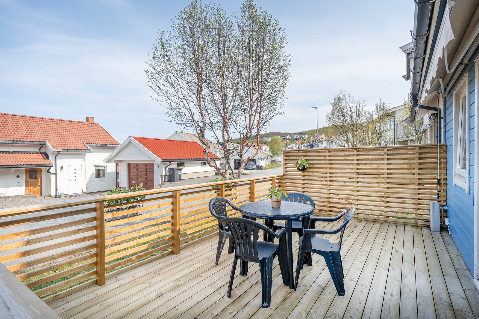Her kan du nyte et godt måltid på varme sommerdager. Galleribilde