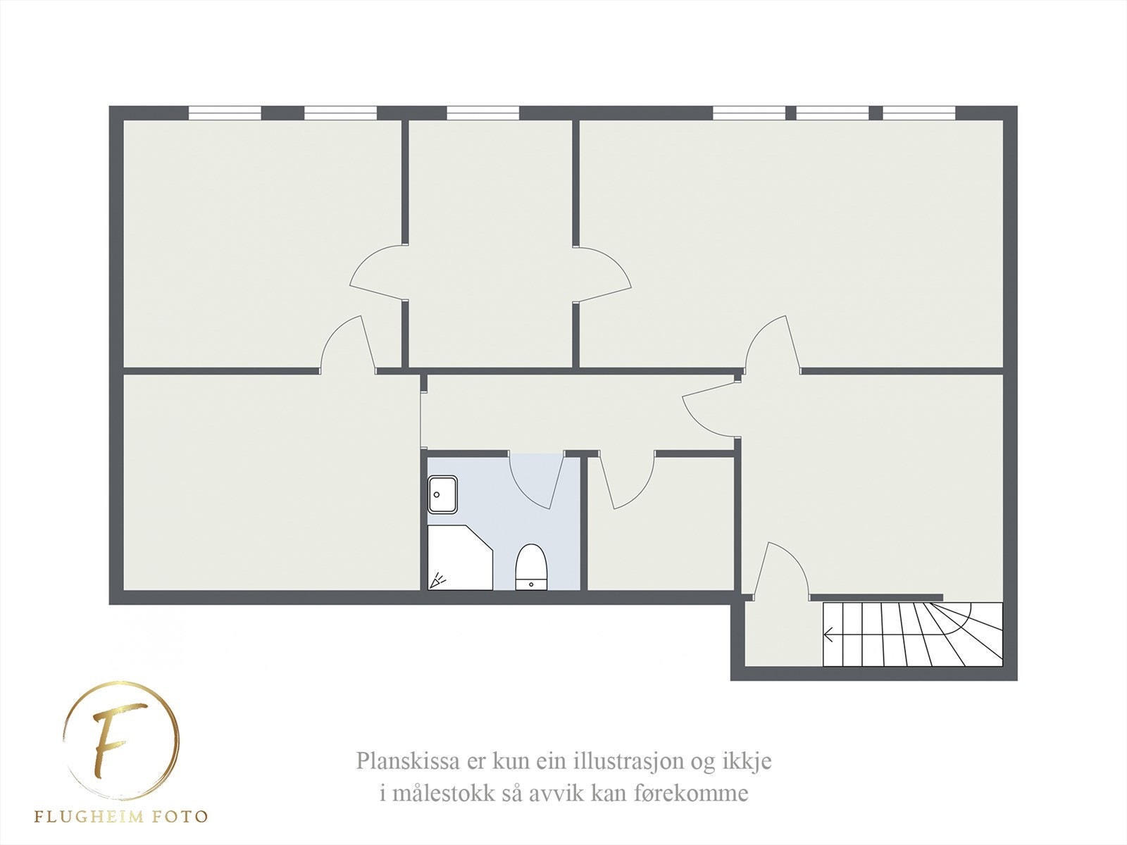 Planteikning kjellar Galleribilde