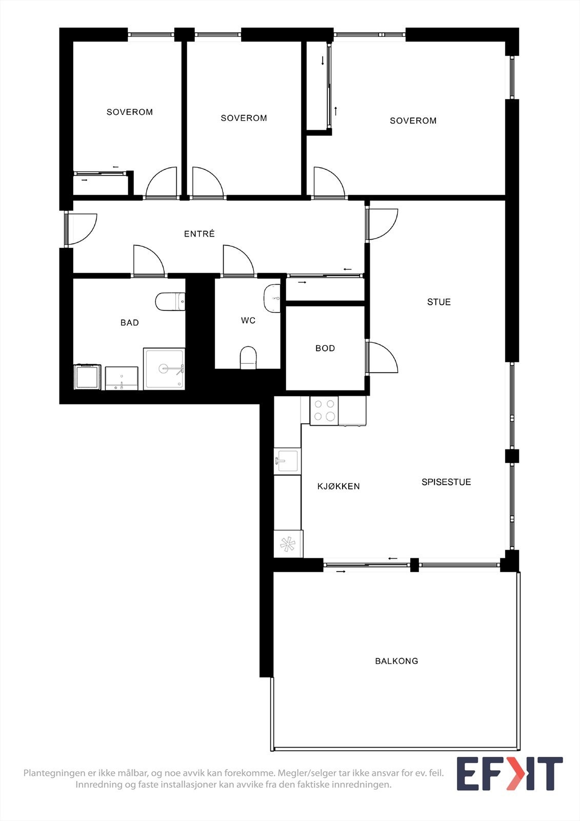 Plantegning - 5. etg. Galleribilde