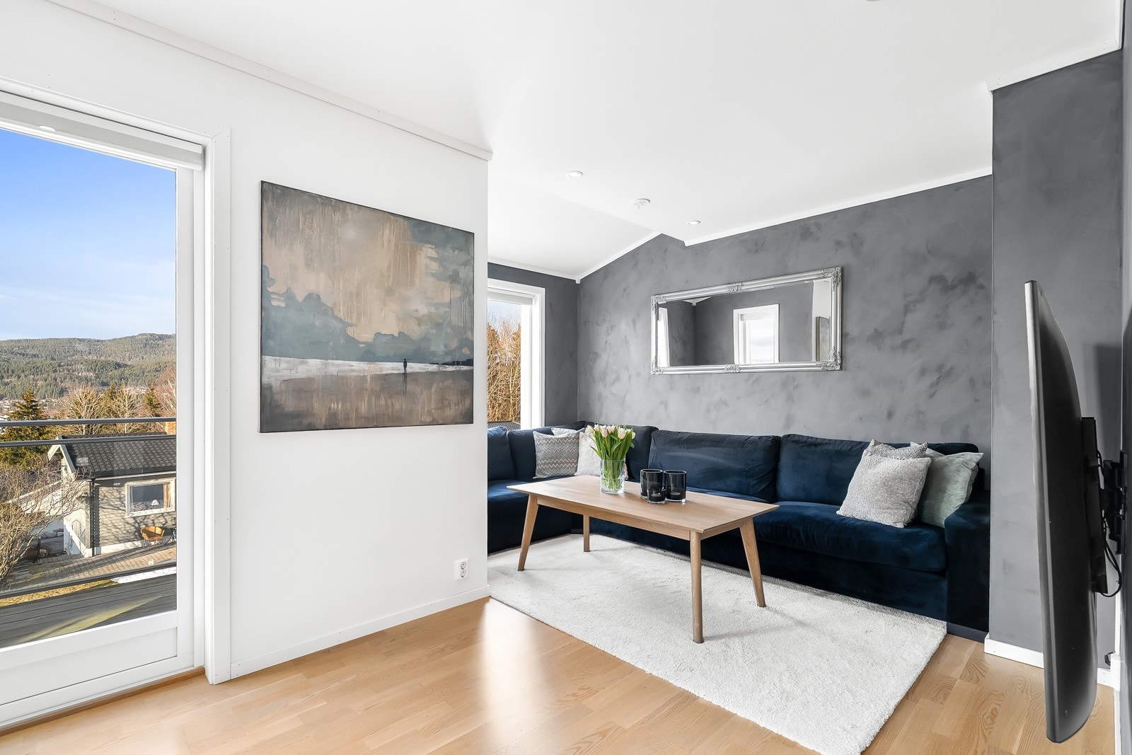 Egen sone for sofa og tv. Galleribilde
