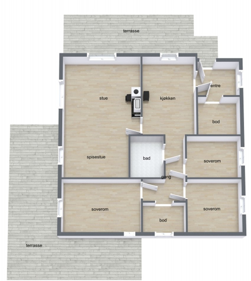Plantegning Galleribilde