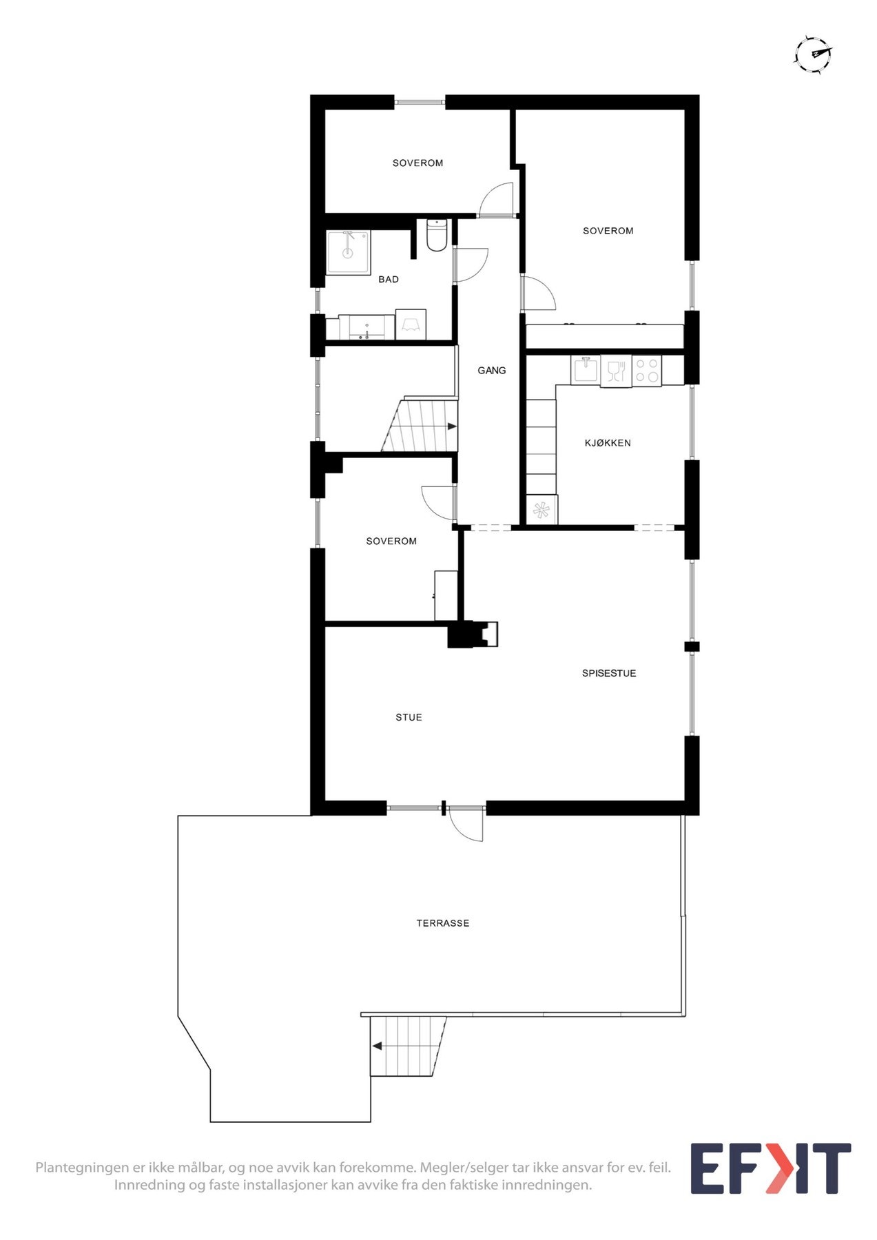 Plantegning av 1. etasje Galleribilde