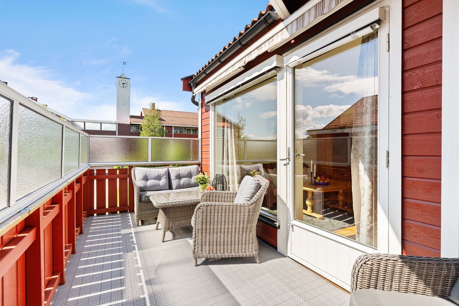 Hyggelig balkong og gode solforhold. Galleribilde