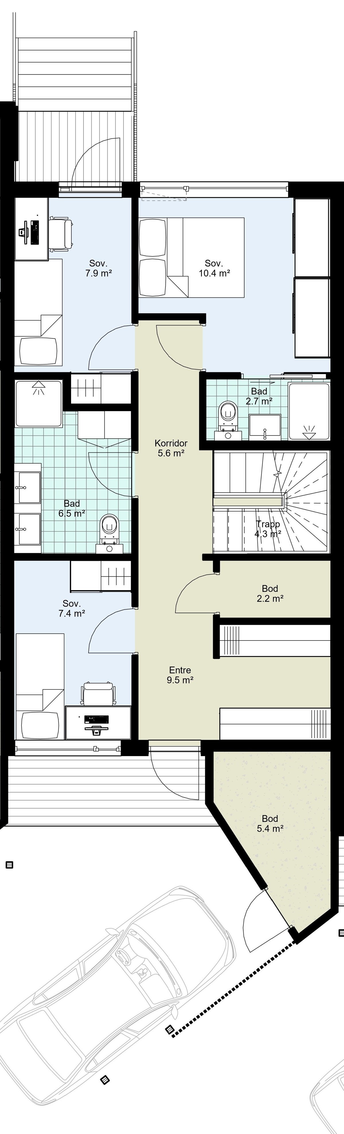 Planskisse 1. etasje Galleribilde
