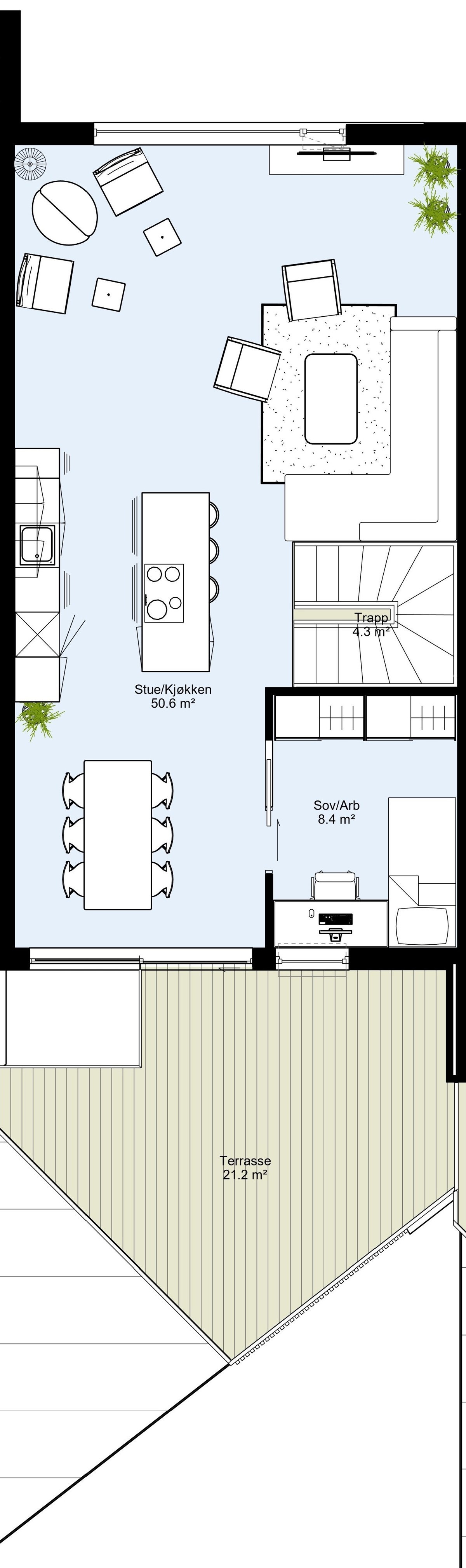 Planskisse 2. etasje Galleribilde