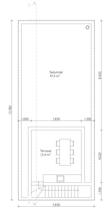Plantegning takplan Galleribilde